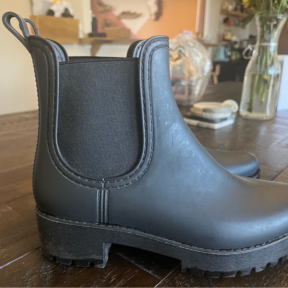 Jeffrey Campbell Black Chelsea Boots